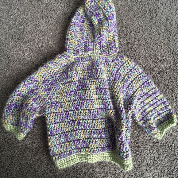 Handmade Crochet Baby Sweater - Picture 2 of 3